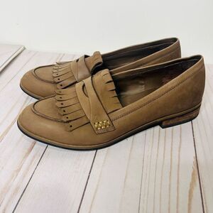 Franco Fortini Brown Leather Tassel Penny Loafer